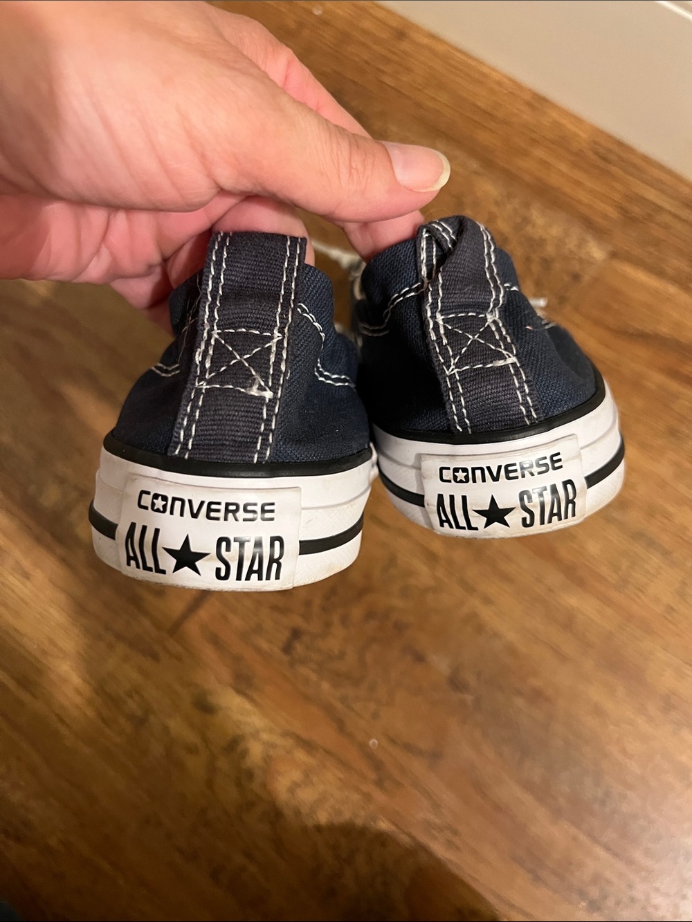 Converse All Star Low Top Sneakers - Blue  & White - Picture 8 of 8